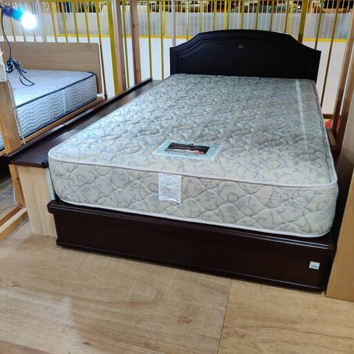 【愛品倶楽部柏店】収納付きセミダブルベッド 「F:シモンズ」「M:シモンズ マイナスイオンマット」