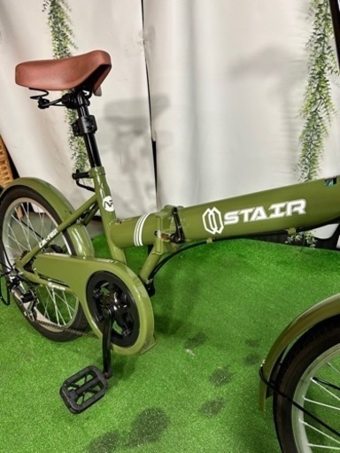 折りたたみ自転車 20インチ シマノ 6段変速 ミニベロ フロント 鍵 カゴ 