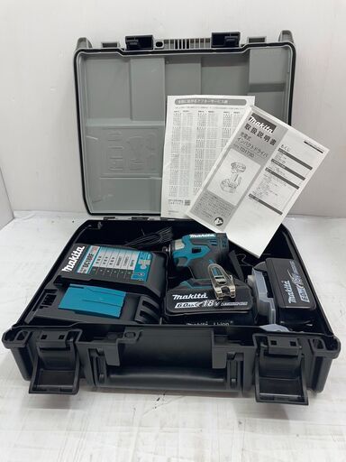 新品 マキタ 充電式インパクトドライバー TD173D 工具 大工道具 DIY 美品　取説付き　バッテリー2個　充電器