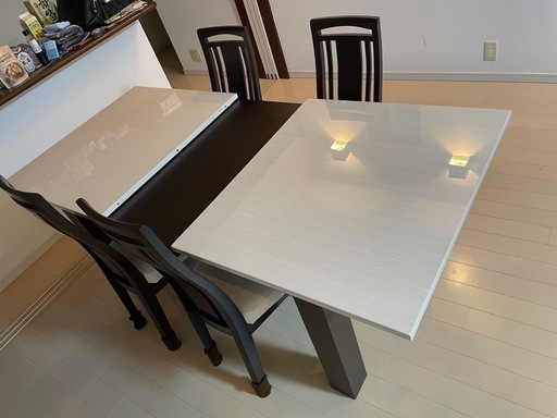 21日まで限定‼️】✴︎美品✴︎ ダイニングテーブルセット 4人掛け