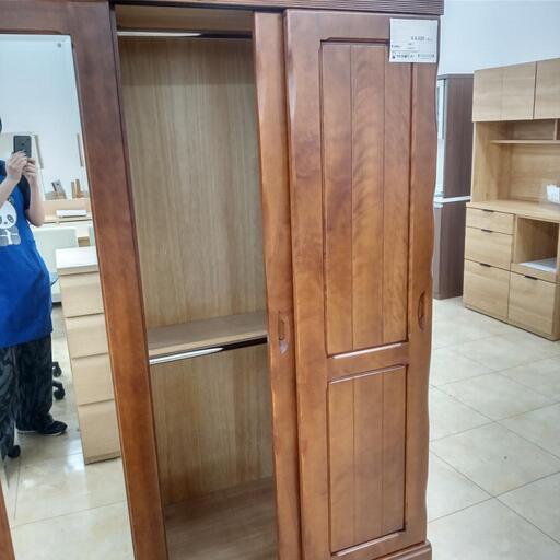 ☆ジモティ割あり☆ クローゼット 茶 H181×D58×W134 クリーニング済み 