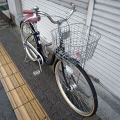 POLLINI[ポリーニ]26吋 ファミリーサイクル 変速なし/LEDオート/ネイビー