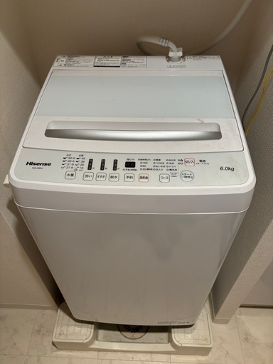 しっかり洗える、ミニマルデザイン全自動洗濯機(6kg)