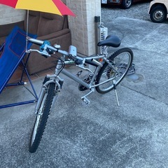 自転車 マウンテンバイク 無印 シルバー 銀