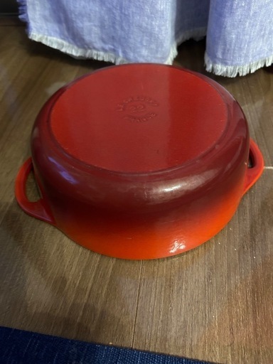 LE CREUSET 22cm チェリーレッド　鍋　美品