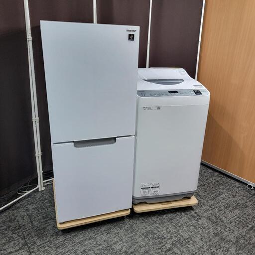 ‼️配送設置は無料‼️単身用高級モデル✨乾燥機能付き✨最新2021年製✨SHARP 家電セット
