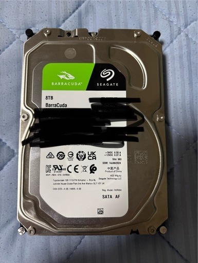 2024年にSEAGATE HDD 8TB 9割新品（動作確認済み、すぐに使用可能） HDD SEAGATE Seagate