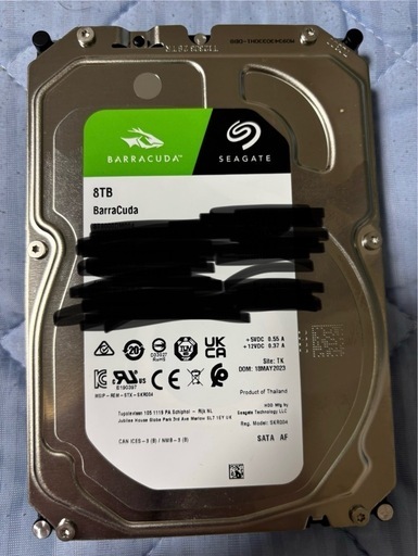 2024年にSEAGATE HDD 8TB 9割新品（動作確認済み、すぐに使用可能） HDD SEAGATE Seagate