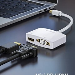 変換アダプタ　miniport HDMI VGA