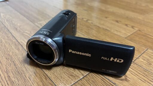 ビデオカメラ Panasonic HC-V480MS ＋ 三脚 Panasonic ビデオカメラ HC