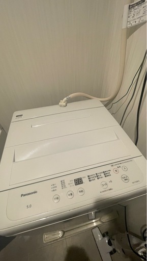 パナソニック製洗濯機5kg（NA-F50BE9-W）