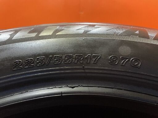 BS BLIZZAK VRX3 225/55R17 17インチ スタッドレス 4本 21年製 バリ溝 MINI