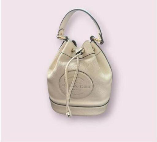 ほぼ未使用 COACH デンプシー 巾着 バケット 2way ショルダー ハンド バッグ