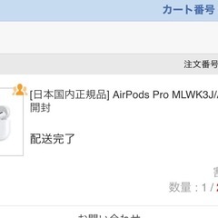 AirPods Pro MLWK3J/A 2022年7月購入