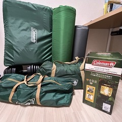 ‼️早急に譲りたいです‼️コールマン　キャンプセット　テントとタープとランタン　おまけはマットレス