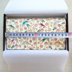 【新品未使用】早い者勝ち⭐️文庫屋大関 口金付き束入れ 枝垂れ花鳥