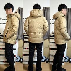 NANGA(ナンガ)AURORA DOWN JACKET(オーロラダウンジャケット)オーロラテックスフーデッドダウンパーカー S ベージュ 超美品 防水 防寒