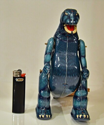 ●未使用　デッドストック(*'ω'*)●ビリケン　ブリキ　ゴジラ対モスラ　ゼンマイ歩行●相模原　ビンテージ　アンティーク●VS ○未使用 デッドストック(*'ω'*)○ビリケン ブリキ ゴジラ対モスラ