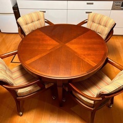 ☆ジモティ割あり☆ ミキモク MIKIMOKU 4人掛けダイニングセット W124