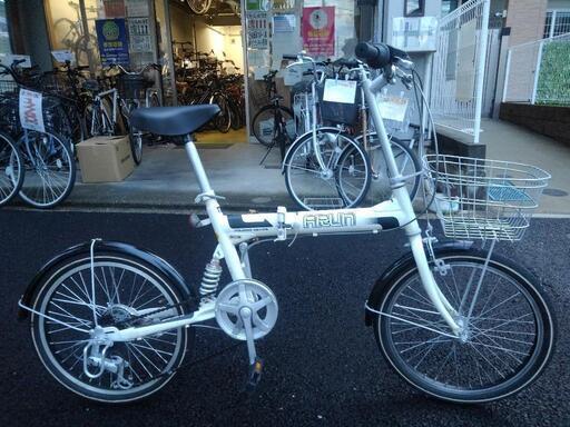 中古自転車3282 折り畳み 20インチ 6段ギヤ リヤサスペンション