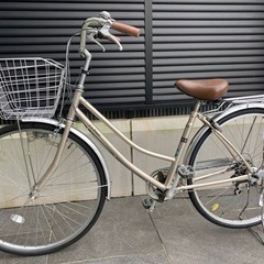 【27インチ自転車】美品❗️6段変速　LEDライト　BAA認定車❗️リヤタイヤ、チェーン新品❗️若林自転車　浜大津店　SALE中❗️