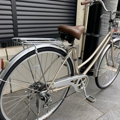 【27インチ自転車】美品❗️6段変速　LEDライト　BAA認定車❗️リヤタイヤ、チェーン新品❗️若林自転車　浜大津店　SALE中❗️