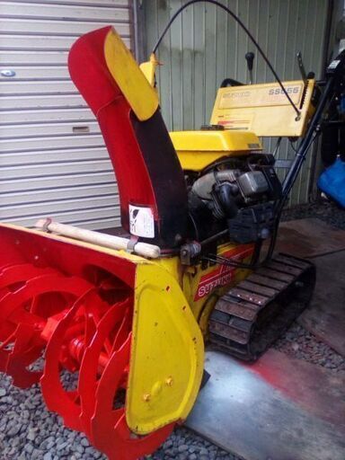 スズキスノーシュートSS555 部品取 エンジンオーガ作動ok スズキ 除雪