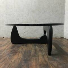 🔷🔶🔷 WF1/7　イサム ノグチ テーブル リブロダクト品 ガラステーブル 厚19mm Isamu Noguchi Coffee Table ※難あり ★直接引取限定〇🔷🔶🔷