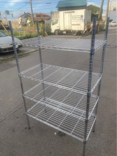 Amazon｜Home Rack ARASO スチールラック ブラック 3段 高さ90cm 幅100 