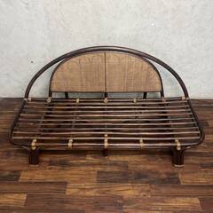 WY14/34 2人掛けソファ 2P ラタン 籐 布張 ヴィンテージ レトロ