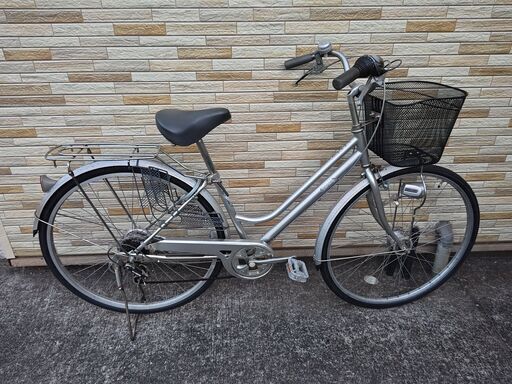 中古自転車 6段変速 27インチ オートライト 軽整備済み 防犯登録対応 町田市 相模原市 MM445