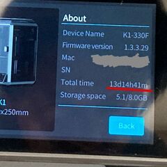 手渡し希望】3Dプリンター Creality K1 （稼働14日未満、箱、カメラ