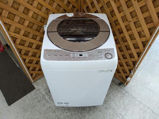 【愛品館江戸川店】保証充実　シャープ　2019年製　10kg全自動洗濯乾燥機　ES‐GV10C‐T