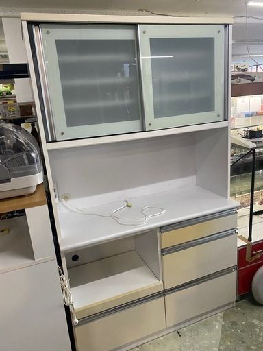 【SALE】食器棚　キッチンボード　中古　リサイクルショップ宮崎屋24.10.8