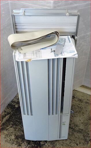 【￥28000-】コロナ 窓用エアコン 冷房専用 CW-1822 2022年製 窓枠エアコン 枠付き