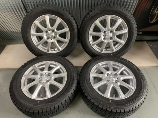 25年製造 ダンロップスタッドレスWM02 185/65R15 4本セット工賃税込み 