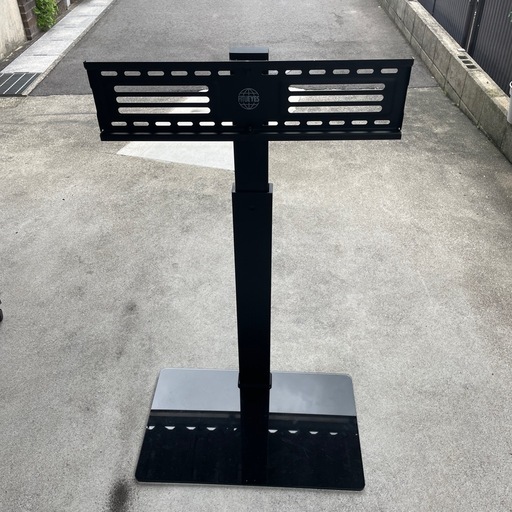 FITUEYES テレビスタンド 壁寄せテレビスタンド 高さ調節可能 ラック回転可能 ブラック TT107501MB 1段式