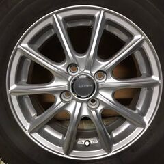 ☆2021年製・VRX3！！☆　エコフォルム　14インチ　5.5J　PCD100　4穴　ET50　ハブ径約73　BRIDGESTONE BLIZZAK VRX3　185/70R14