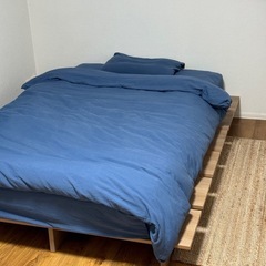 LOWYAベッドフレーム+Inofiaマットレス　セミダブルベッド