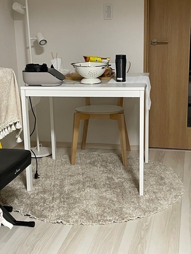 IKEAダイニングテーブル 椅子2つ付き