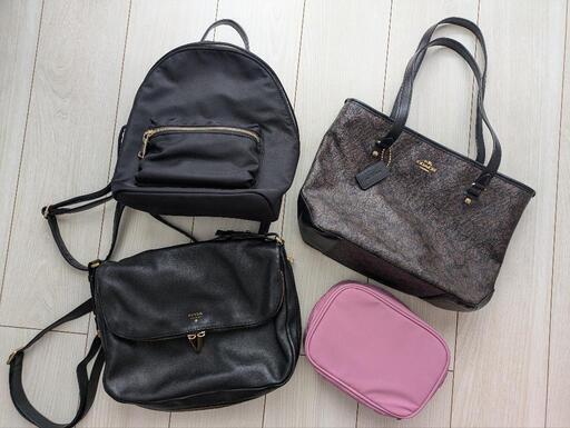 FOSSIL/COACH バッグ・ポーチ4点