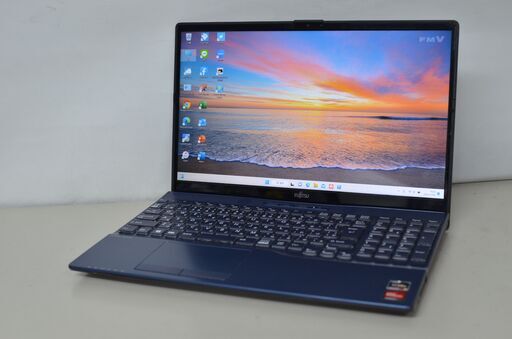 中古良品ノートパソコン 富士通 AH45/F3 Windows11+office 爆速SSD512GB+HDD1TB AMD Ryzen 5/メモリ16GB/15.6インチ/webカメラ/ブルーレイ