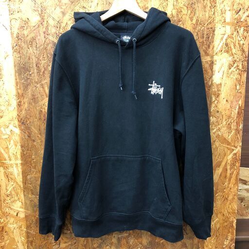 719】プルオーバーパーカー ステューシー ブラック サイズL