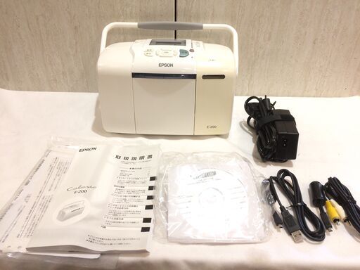 ☆443☆EPSON　旧モデル エプソン カラリオミー E-200　プリンタ　A6 ハガキ　はがき専用