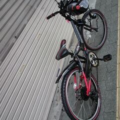 [BRIDGESTONE] EXJ26(エクスプレスジュニア)22型 ジュニア向MTB 外装6段/ブラックxレツド