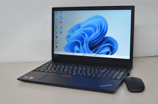 中古良品ノートパソコン LENOVO E595 Windows11+office 爆速SSD256GB AMD Ryzen 5-3500U/メモリ8GB/15.6インチ/webカメラ/無線内蔵