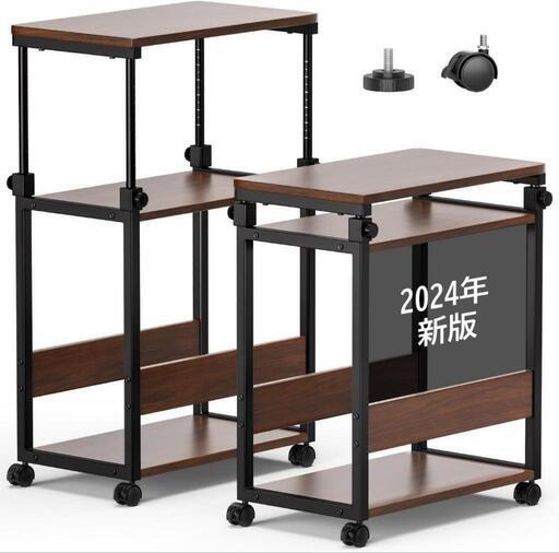 パソコンワゴン PCワゴン 幅35×奥行き60×高さ67.5～95cm 昇降式