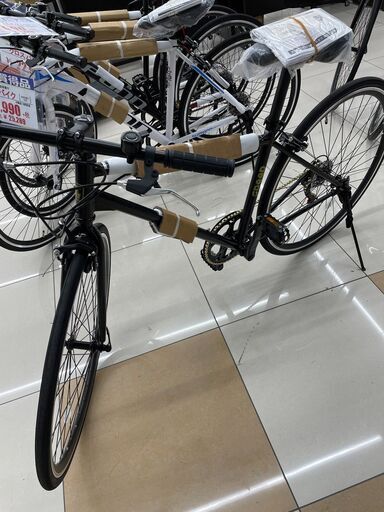 新品未使用700Cクロスバイク6段階変速ブラックNO.523