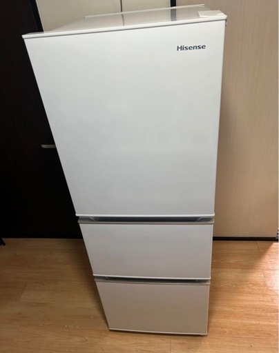 2019年製　ハイセンス 冷蔵庫 282L ホワイト HR-D2801W 3ドア