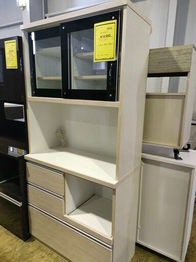 システムキッチンボード　食器棚　ﾌｧﾐﾘｰ向け　白　ホワイト　おしゃれ